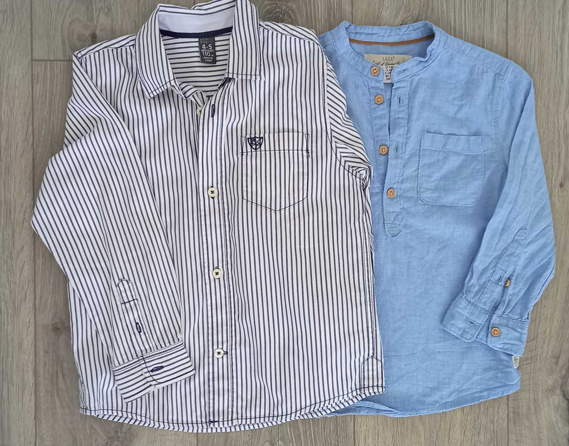 Camisas de menino da Zara e da H&M