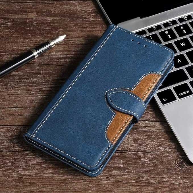 Etui z klapką Brand Set do Samsung Galaxy M32 4G granatowy