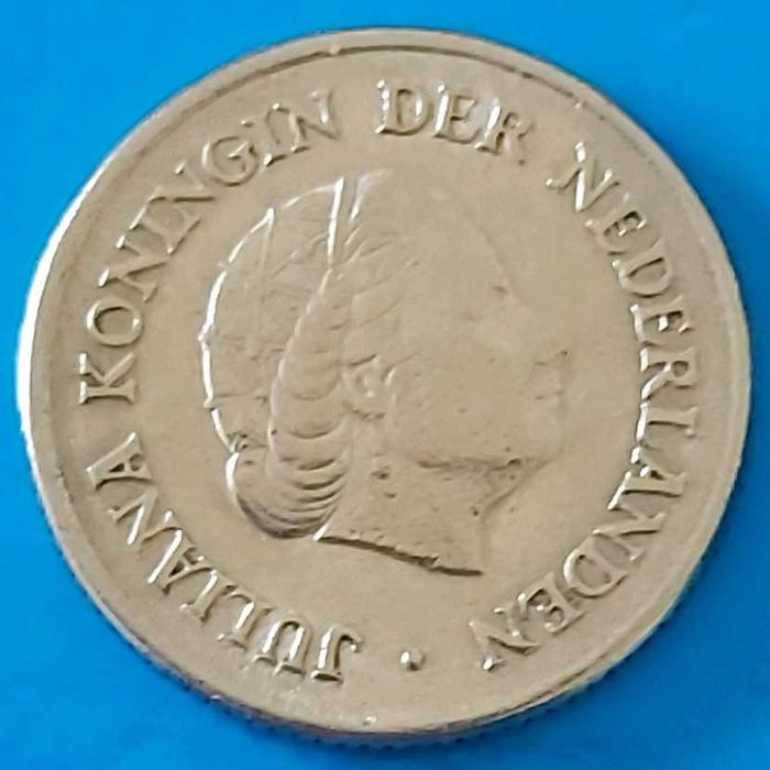 25 Cêntimos de 1951  Rainha Juliana dos Países Baixos