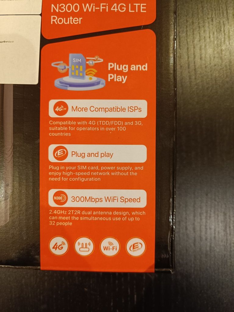 Router 4G cartão SIM