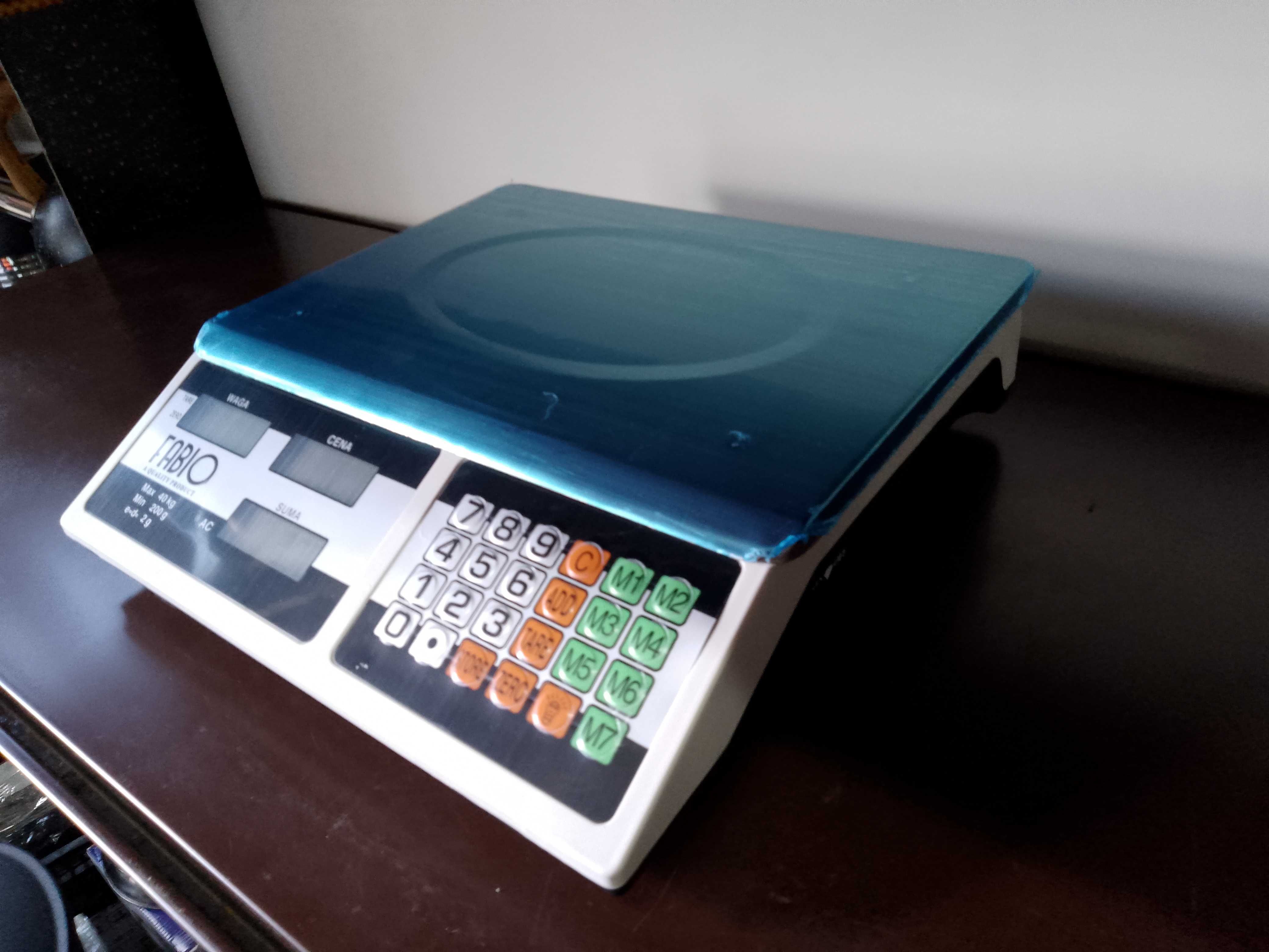 waga sklepowa magazynowa  elektroniczna 40KG/5g  KALKULACYJNA LCD AKUM