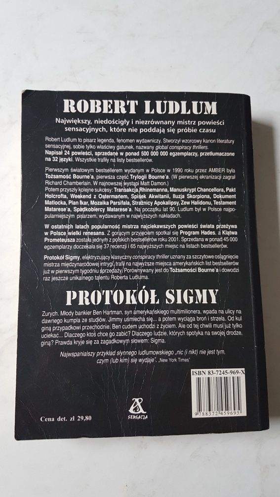Protokół Sigmy. Robert Ludlum