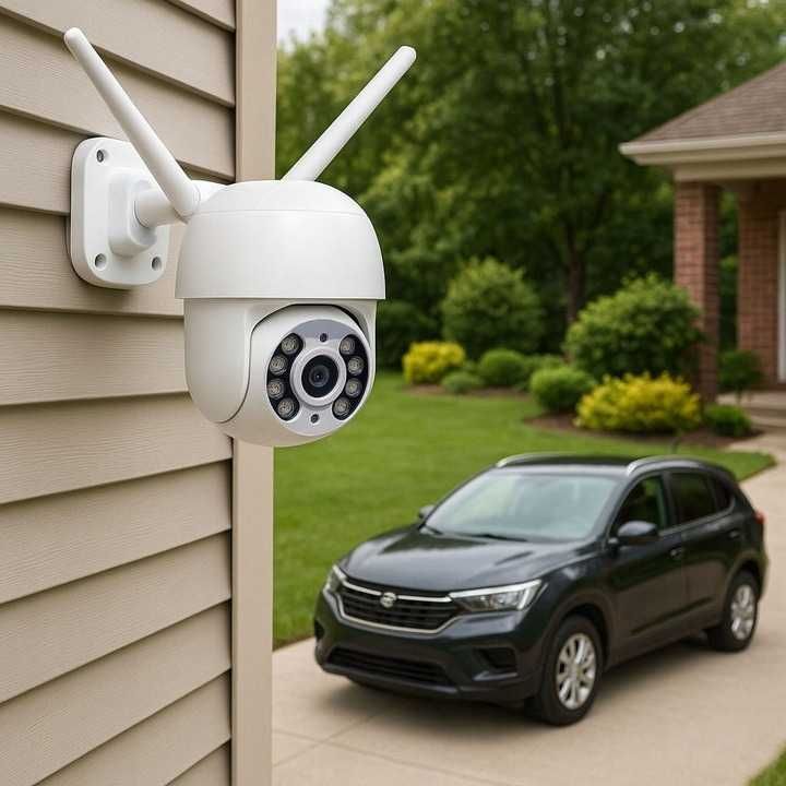 Zewnętrzna Kamera obrotowa WiFi IP FullHD audio dźwięk domofon rozmowa