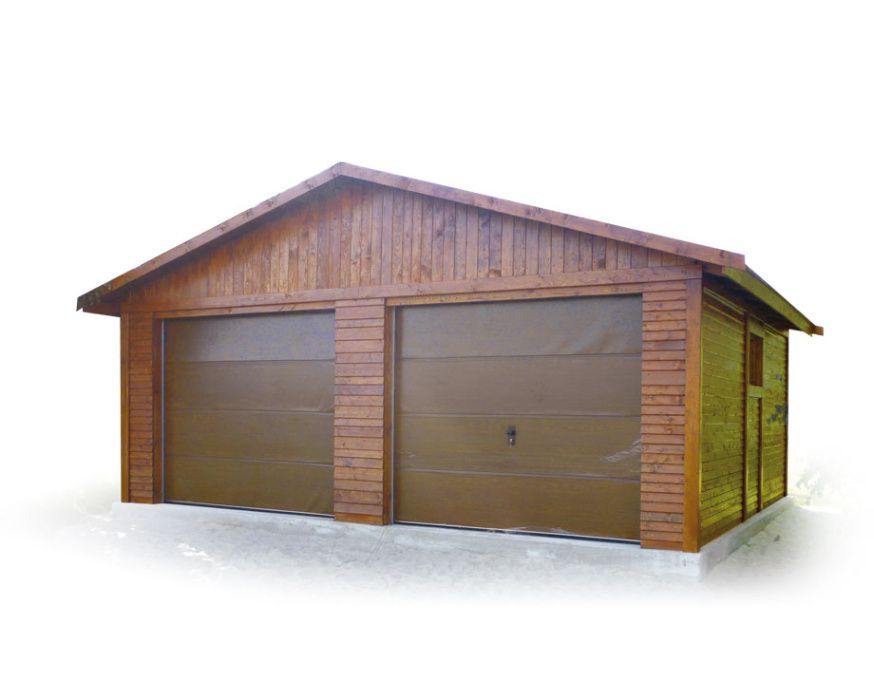 Garaż drewniany dwustanowiskowy Wiata samochodowa CARPORT Altana Domek