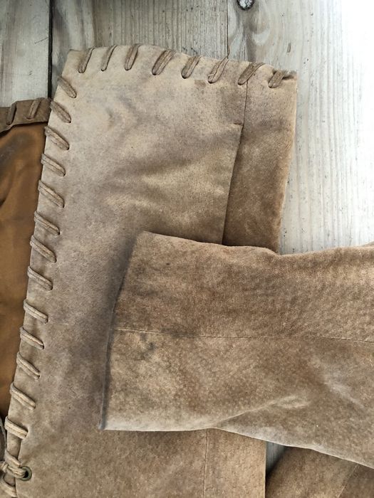 Kurtka skorzana marynarka western z fredzlami skora real leather