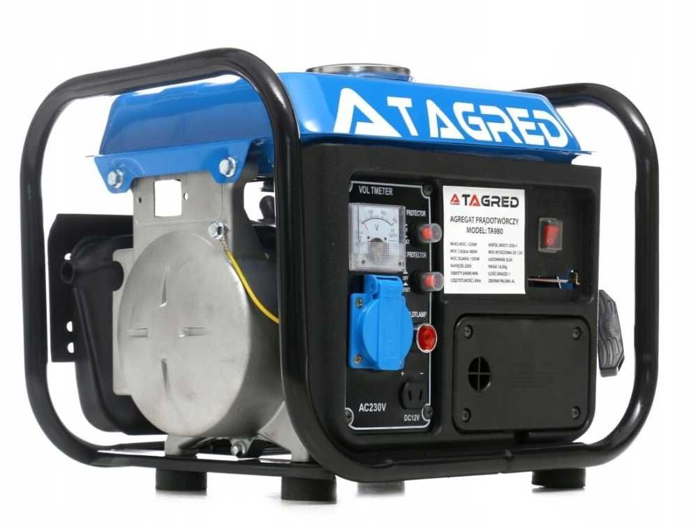 Mocny AGREGAT Prądotwórczy Generator Prądu Solidny cichy 1550W 2.1KM