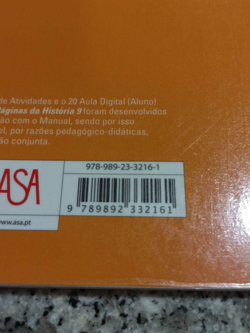 Páginas da História - História 9.°ano (caderno de atividades)