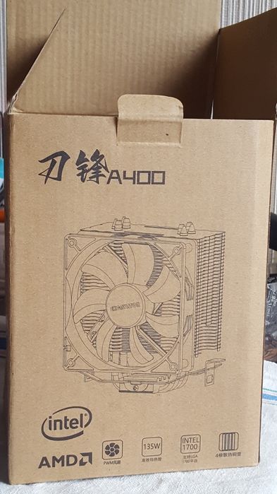 Кулер A400 Excavator, 120мм, 4 трубки, RGB, 3 pin, am4, LGA 2011-3 x99