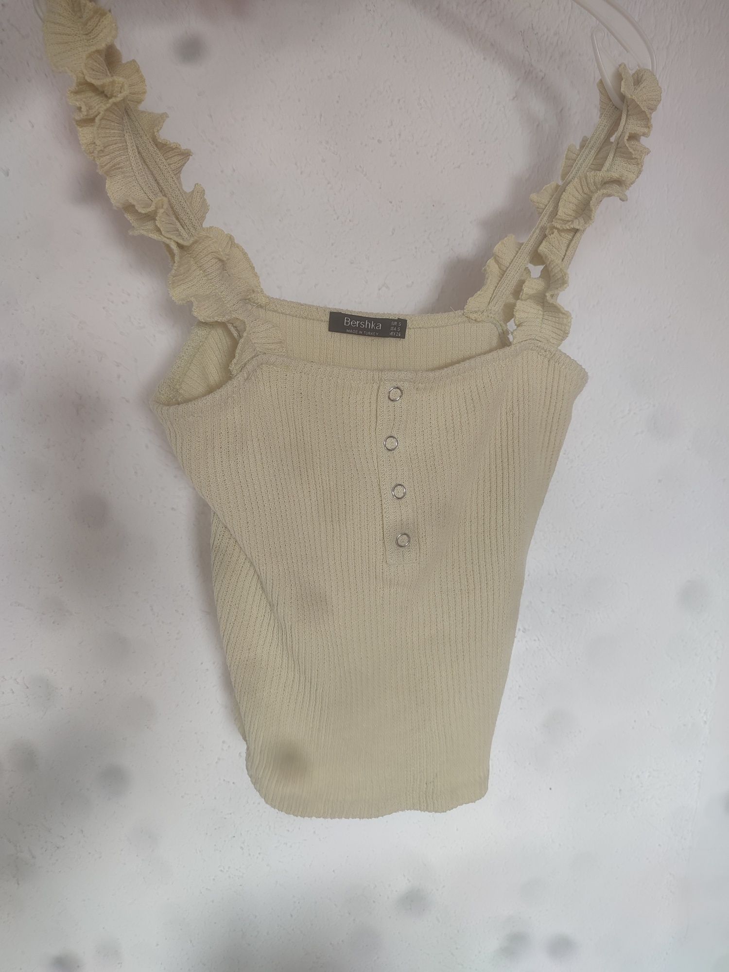 Cropp top jasno żółty