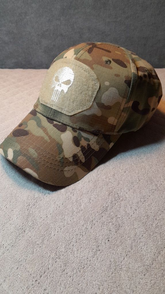 Czapka z daszkiem taktyczna kamuflaż Punisher