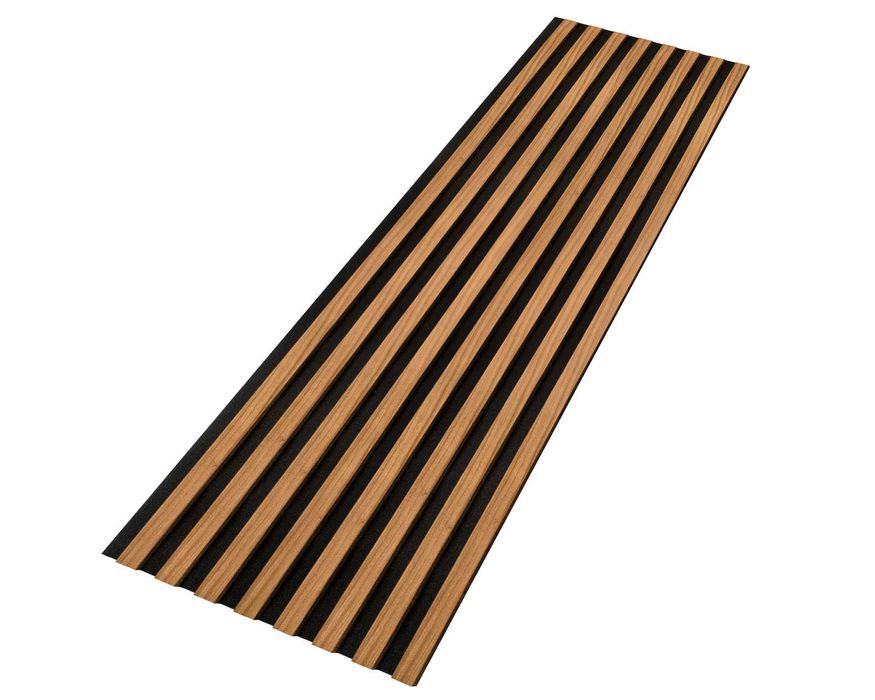 Lamele ścienne na czarnym filcu 260cm x 54 cm Dąb, Orzech i inne