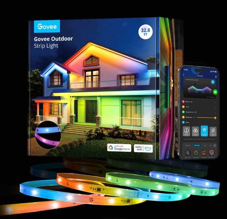 Taśma Led Neon oświetlenie zewnętrzne GOVEE H6175 RGB 10M