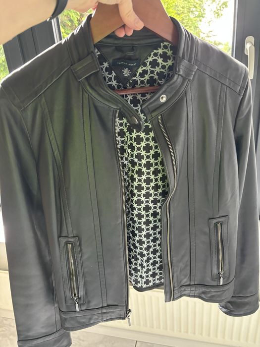 Kurtka ze skóry Tommy Hilfiger