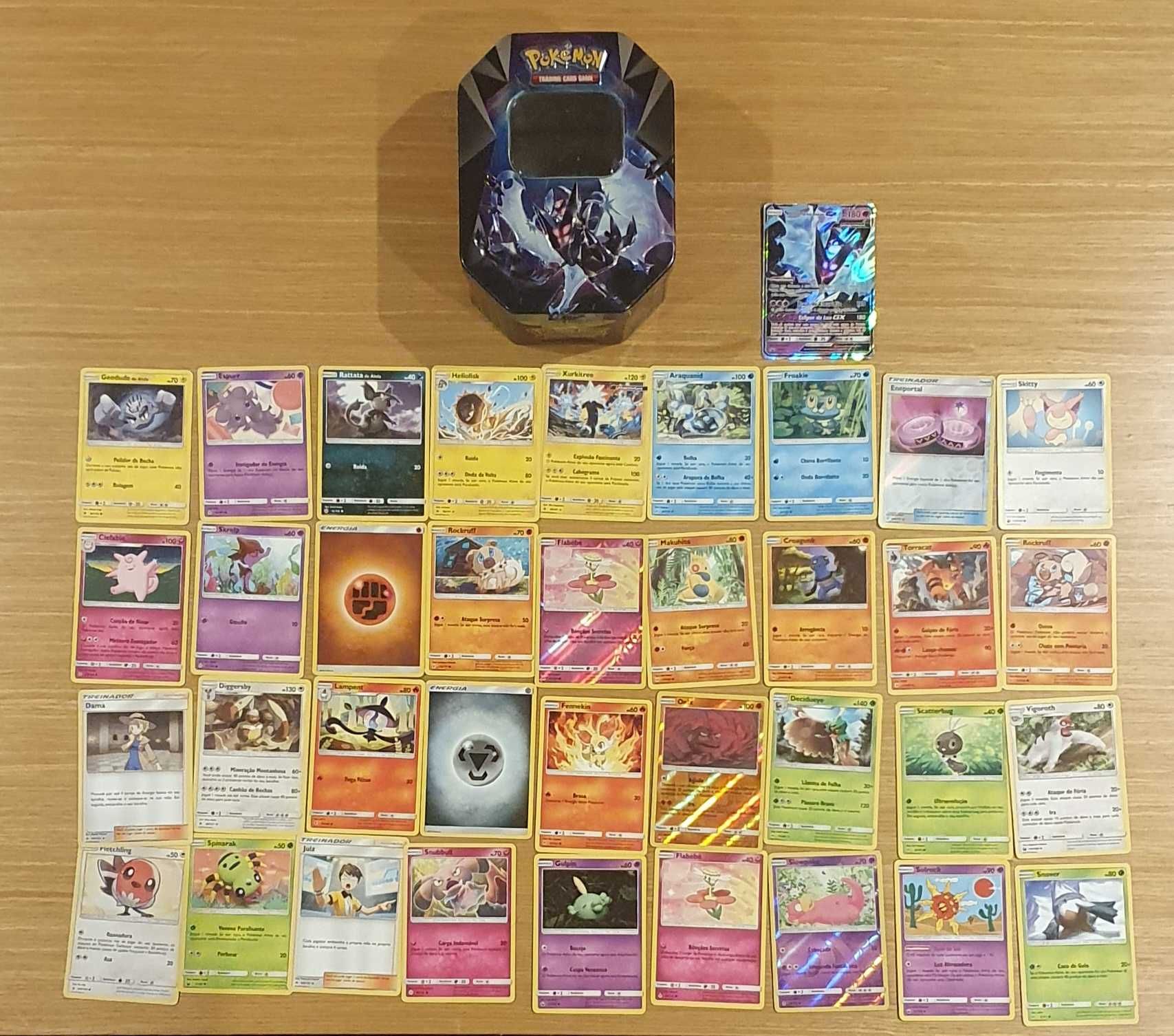 Cartas Pokémon com oferta caixa