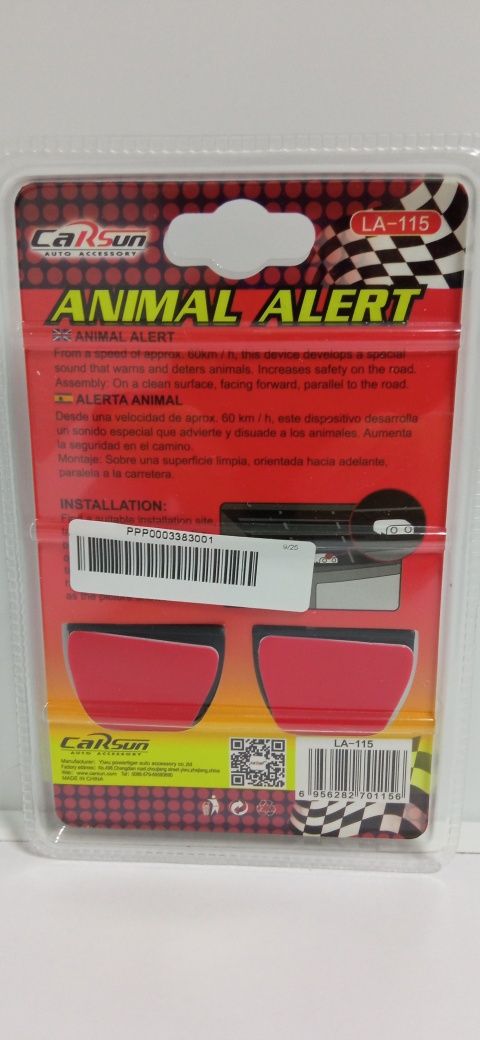 Animal Alert para viatura