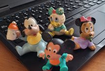 PRL figurki gumowe 4 szt. Retro
