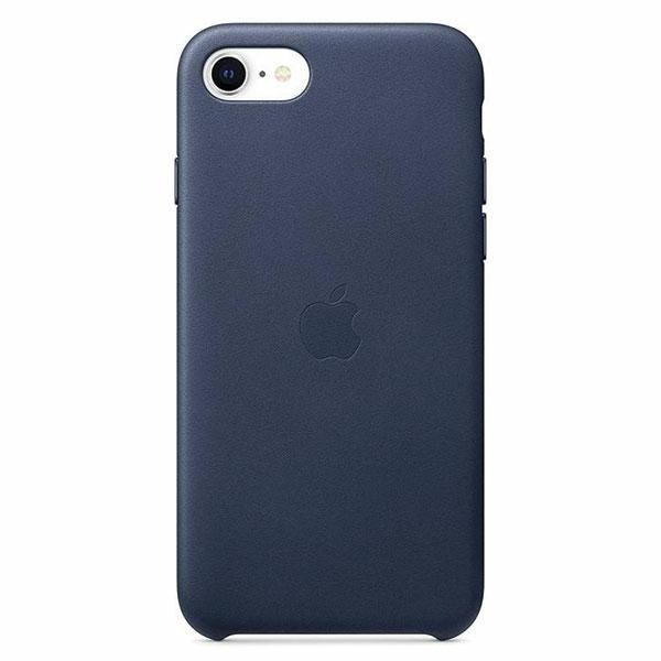 Etui Apple Leather Granatowy do iPhone 7/8/SE - Skóra Naturalna