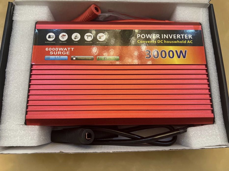 Інвертор перетворювач напруги Power Inverter 12-220V, 3000W