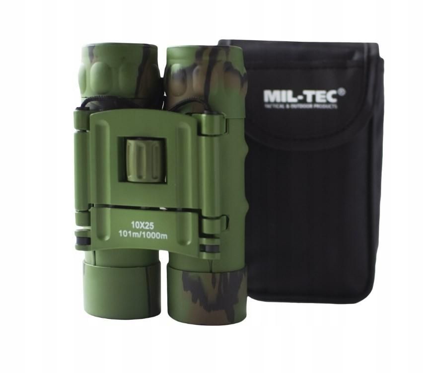 Бінокль Mil-Tec Mini Gen II 10x25 з футляром для перенесення — Camo