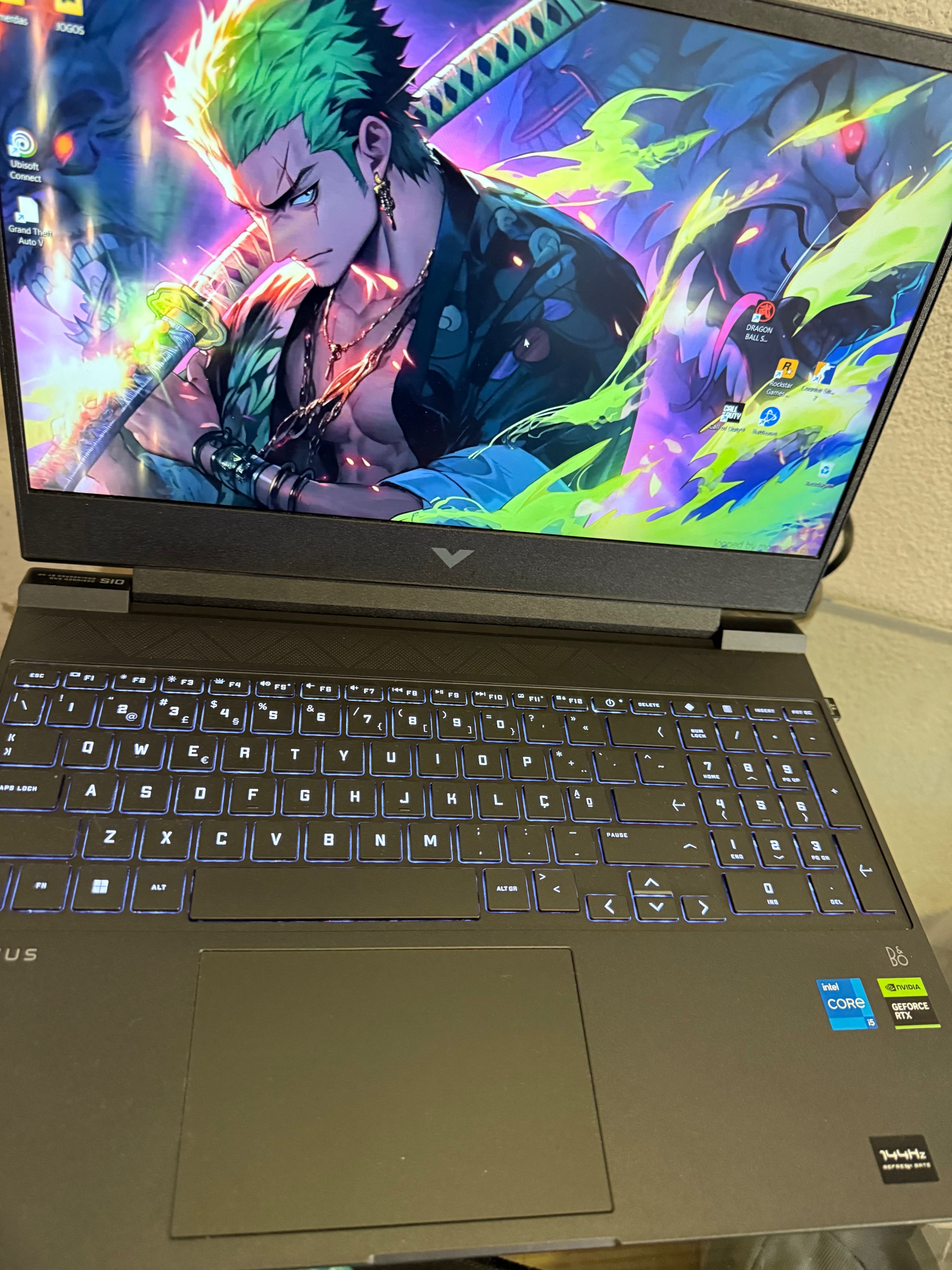 Vendo portátil com um i5 uma 4060 8 g ddr6 500 ssd 16 g de ram