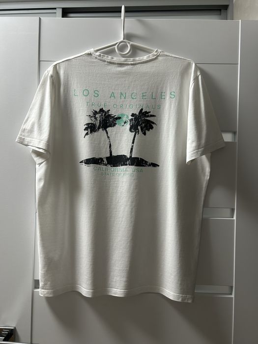 Koszulka biała z nadrukiem marki C&A rozmiar M - stan bardzo dobry