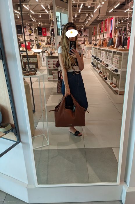 Сумка коричнева шкірзам