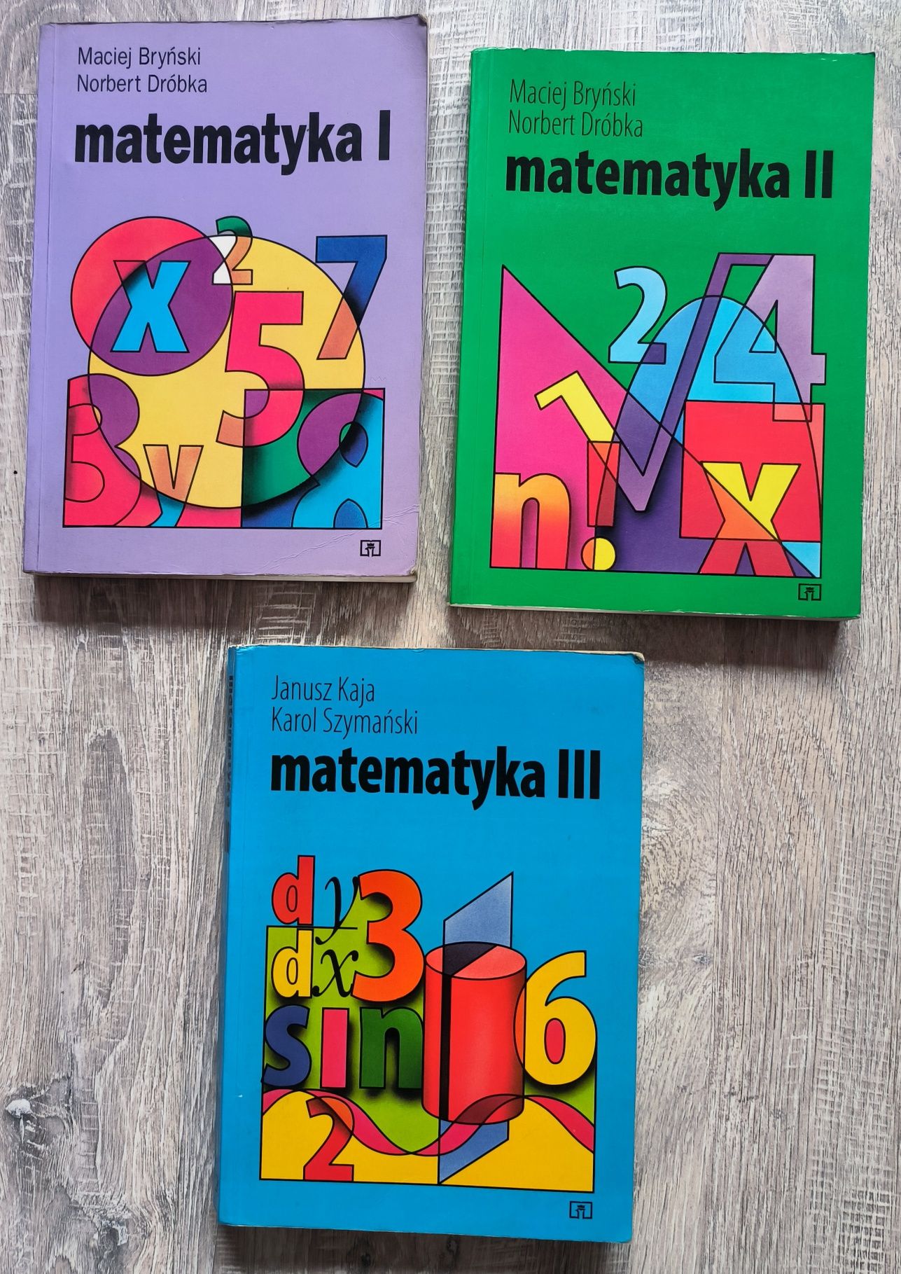 Matematyka I, II, III podręczniki do liceum i technikum z 1988