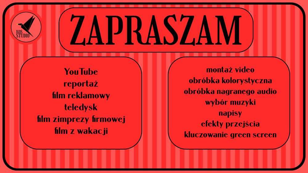 Edycja wideo, youtube, reportaż, film z wakacji