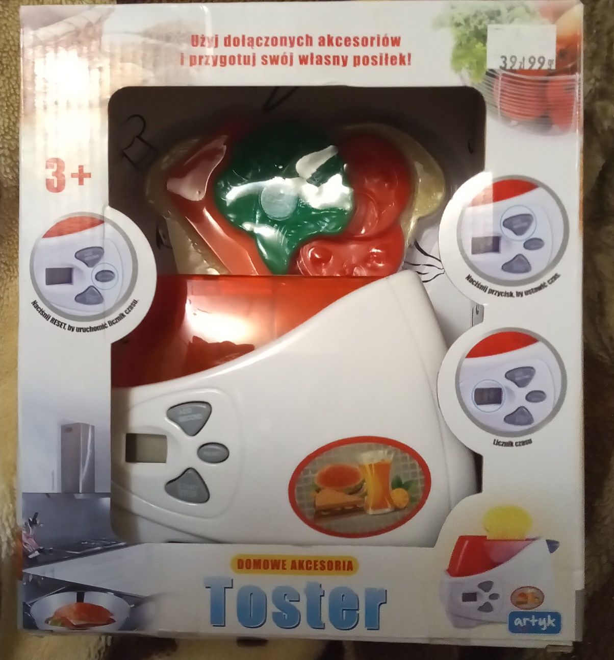 Toster zabawka dla dzieci