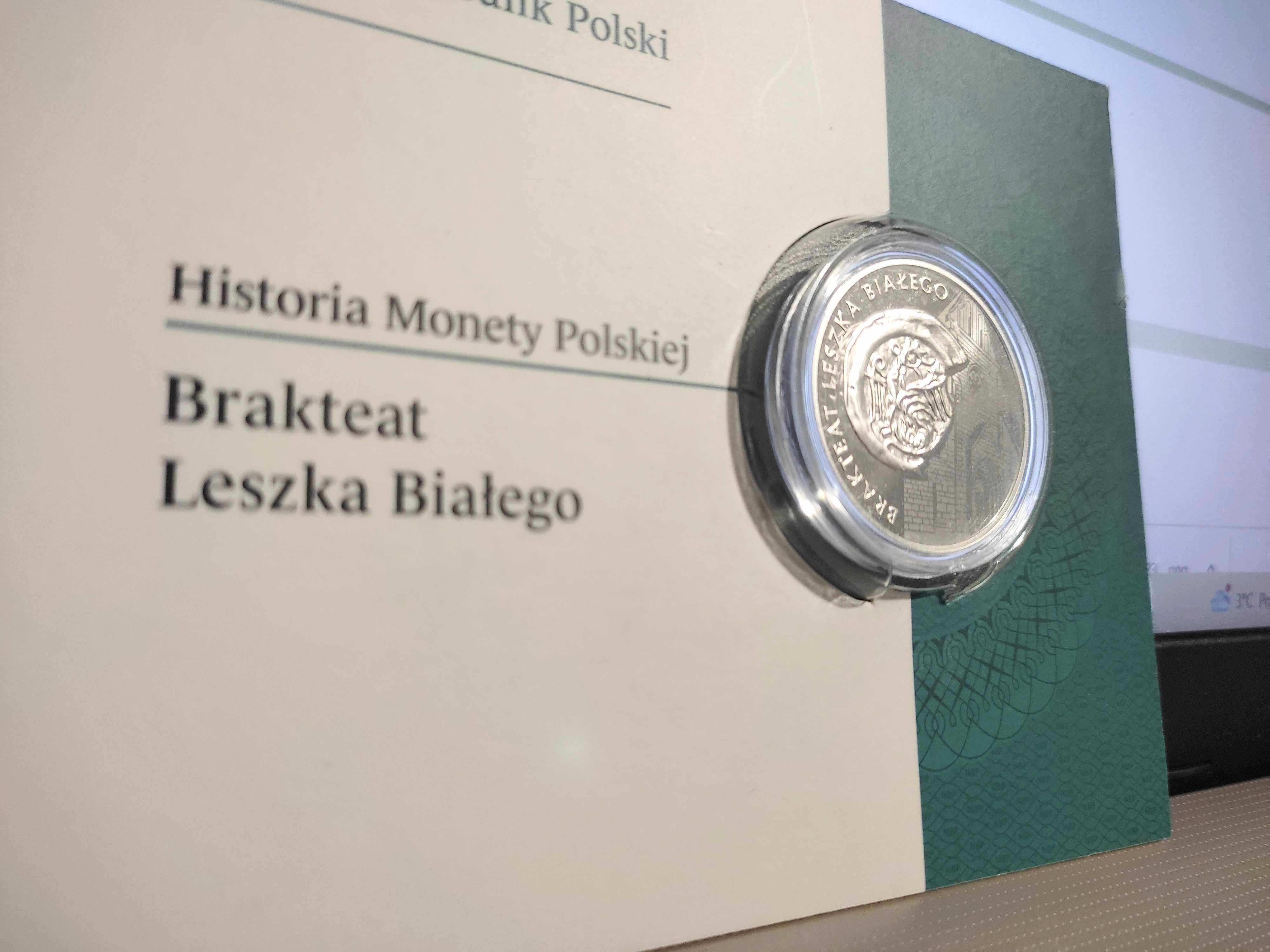 10 zł „Historia Polskiej Monety: Brakteat Leszka Białego” - Ideał