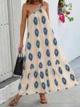 Sukienka Maxi Letnia Wakacyjna Boho Na Jedno Ramię Casual Shein L 40