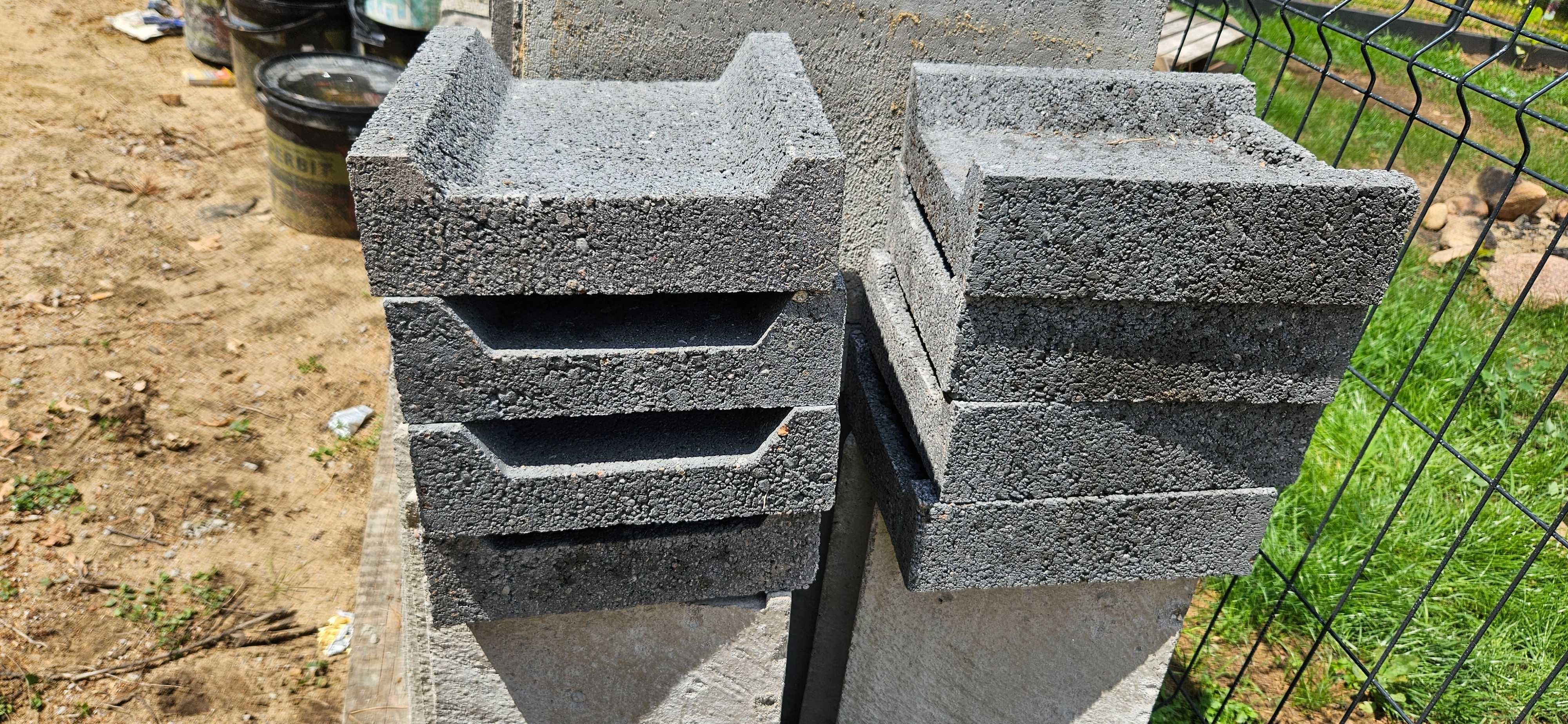 Kształtka betonowa typ L 27 50 cm oraz kształtka betonowa typ C