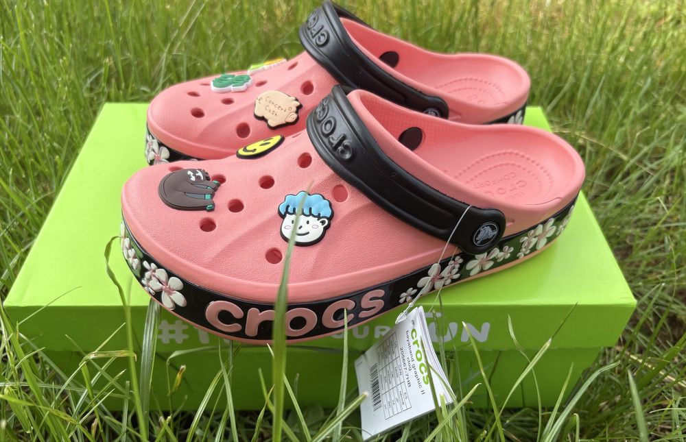 Крокси жіночі Crocs 38, 39 на стопу Джиби в комплекті