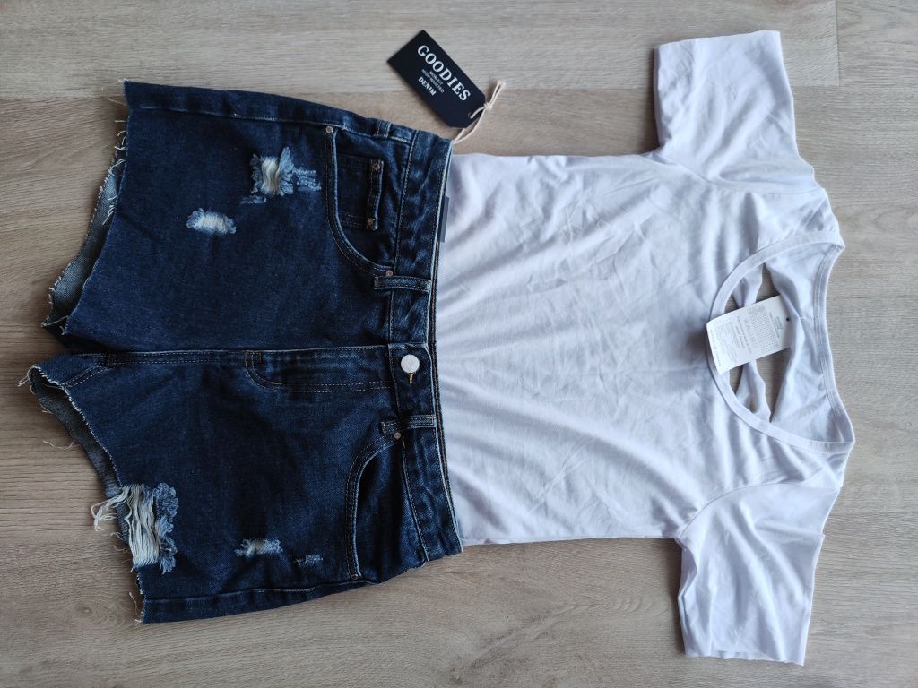 Spodenki jeansowe nowe r.40