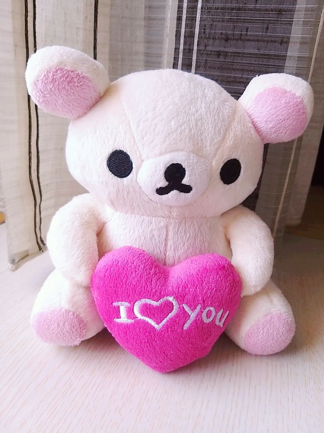 Peluche Ursinho Korilakkuma Rilakkuma com Coração Anime Japão