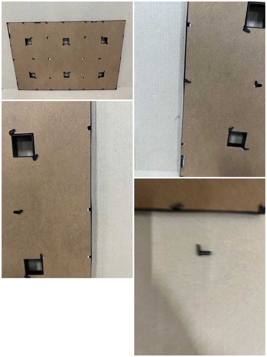 Relaxdays Ramka XXL na 24 zdjęcia w formacie 10 x 15. 53x85 cm czarna