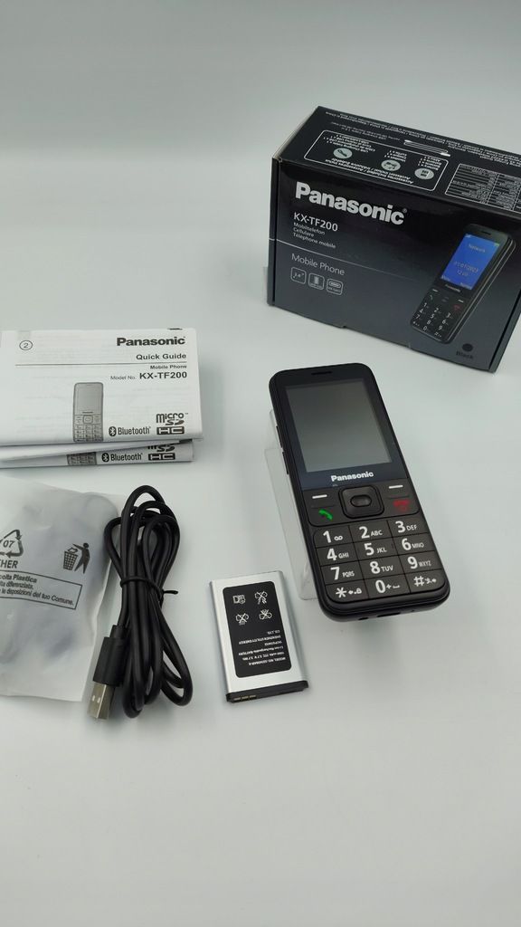 telefon komórkowy dla seniora Panasonic KX-TF200 komplet Polskie menu