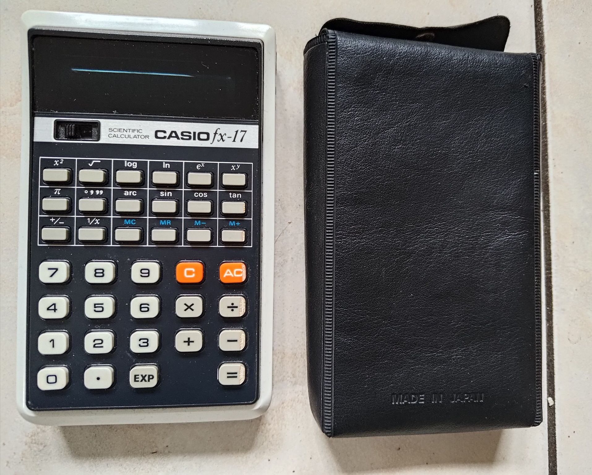 Kalkulator naukowy Casio FX-170 vintage Japan