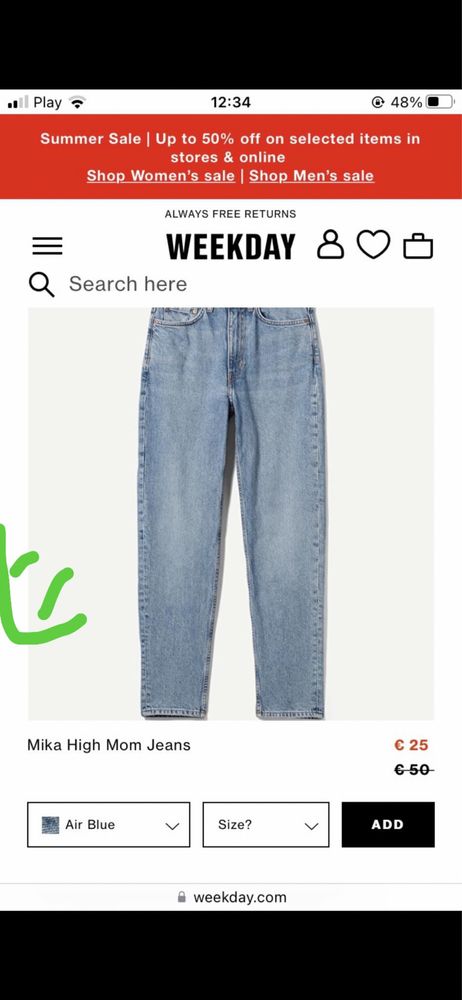 Nowe spodnie damskie Mom Jeans