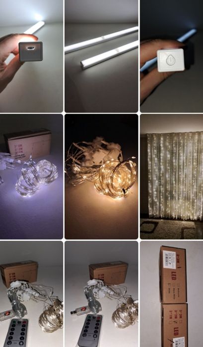 Ліхтарики, фонаоики, освітлення, гірлянди.