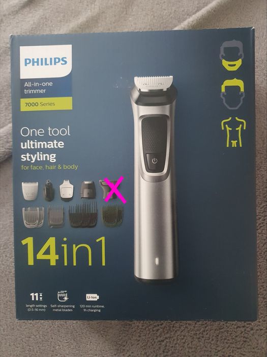Máquina cabelo e barba Philips 7000 nova