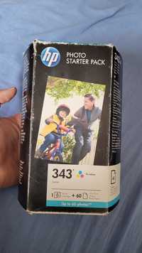 HP Photo Starter Pack HP343 Q7022EE toner +60ark papier fotograficzny