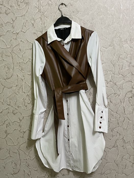 Сукня-сорочка з жилеткою