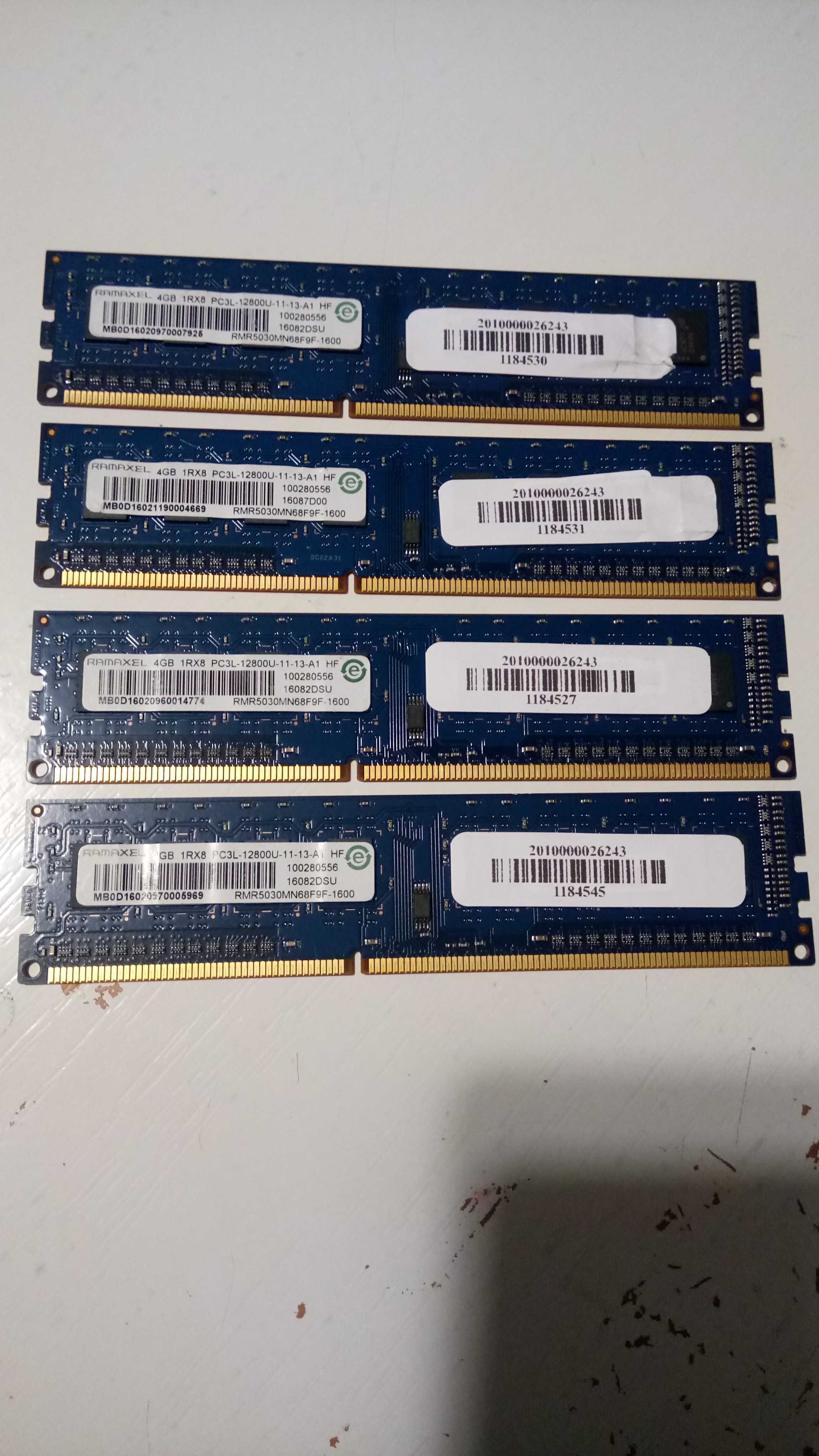 Pamięć ram 16 GB kości (4x4gb) DDR 3 1600Mhz