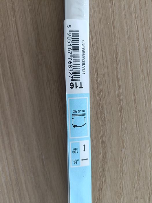 Listwy przypodłogowe T srebrne