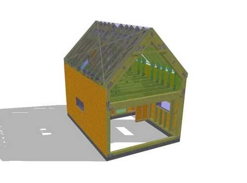 Sprzedam konstrukcję domu 52 m² – prefabrykowana, z montażem 99 tys zł