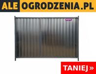 Ogrodzenie Budowlane Tymczasowe Pełne (Blacha Trapezowa) - 2,80 m