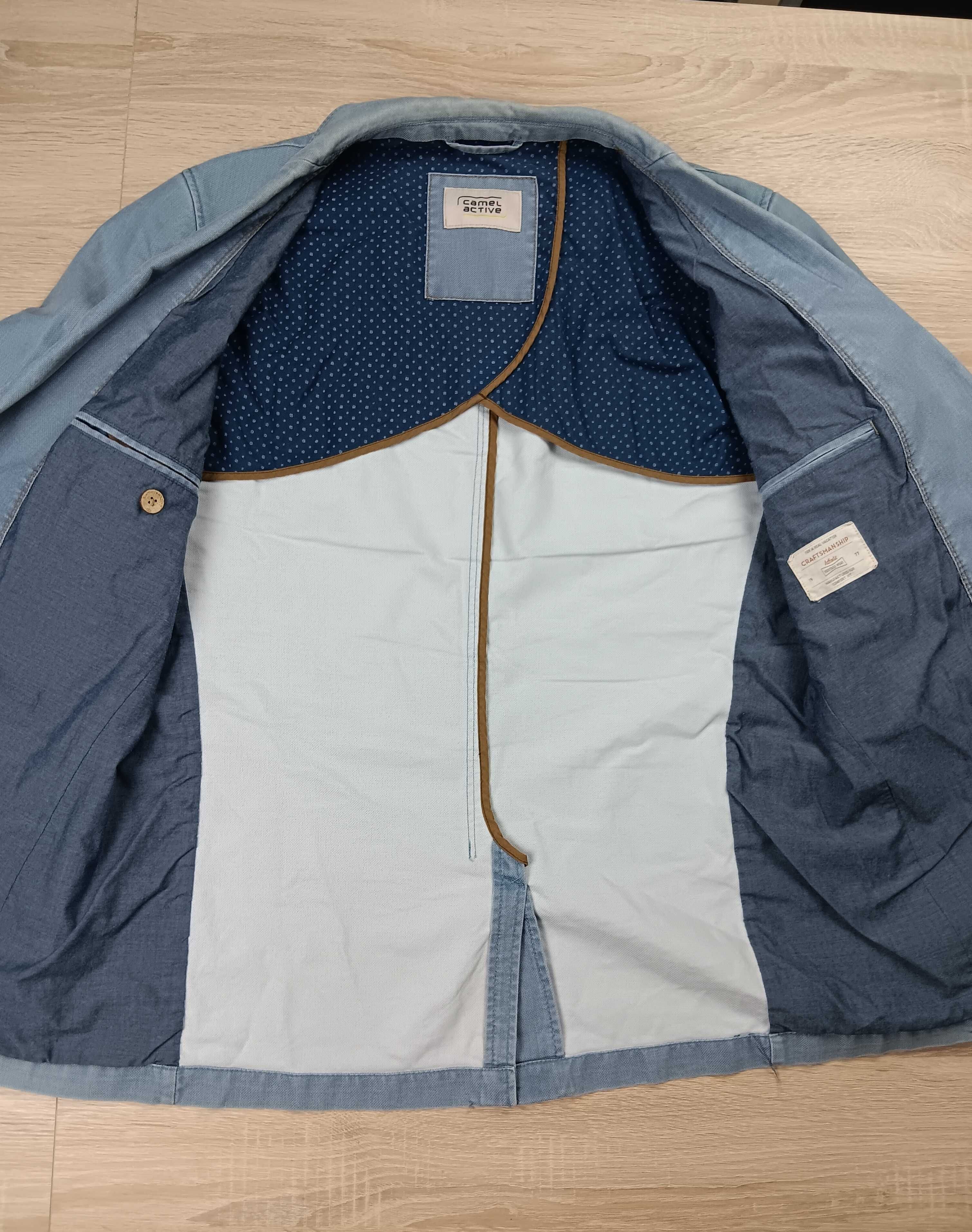 Niebieska casualowa marynarka męska Camel Active rozmiar 50