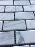 Oryginalny włoski marmur carrara - mozaika - jodełka - wzory - kamień