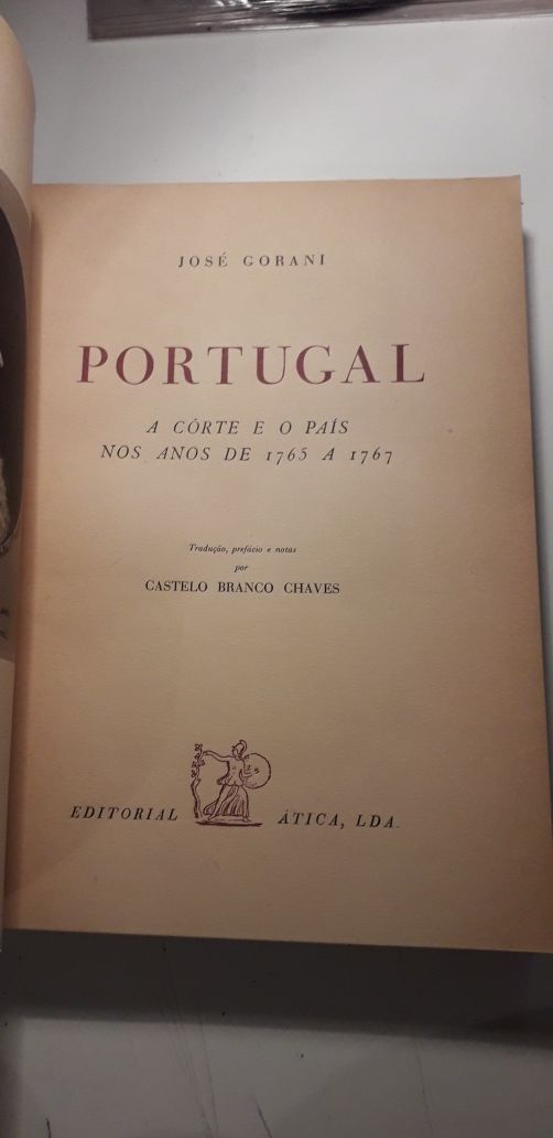 Portugal A Corte e o País nos Anos de 1765 a 1767_(1945) José Gorani